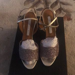 Veronica Beard Suma Glitter/Metallic Sandal